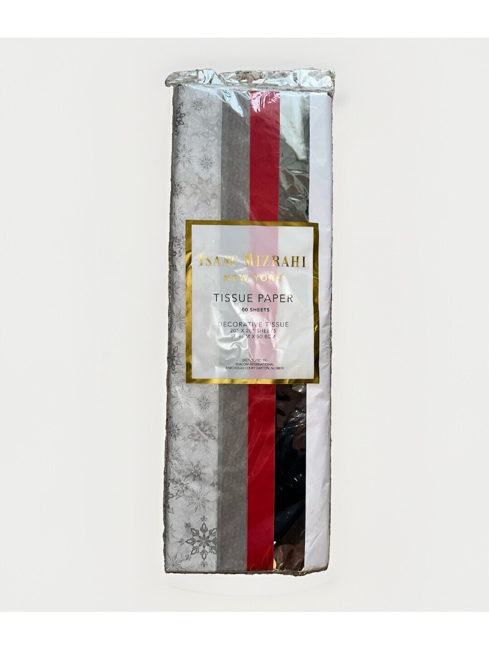 Isaac Mizrahi New York Decorative Tissue Paper 100 Sheets 20x20 Snowflake Gift